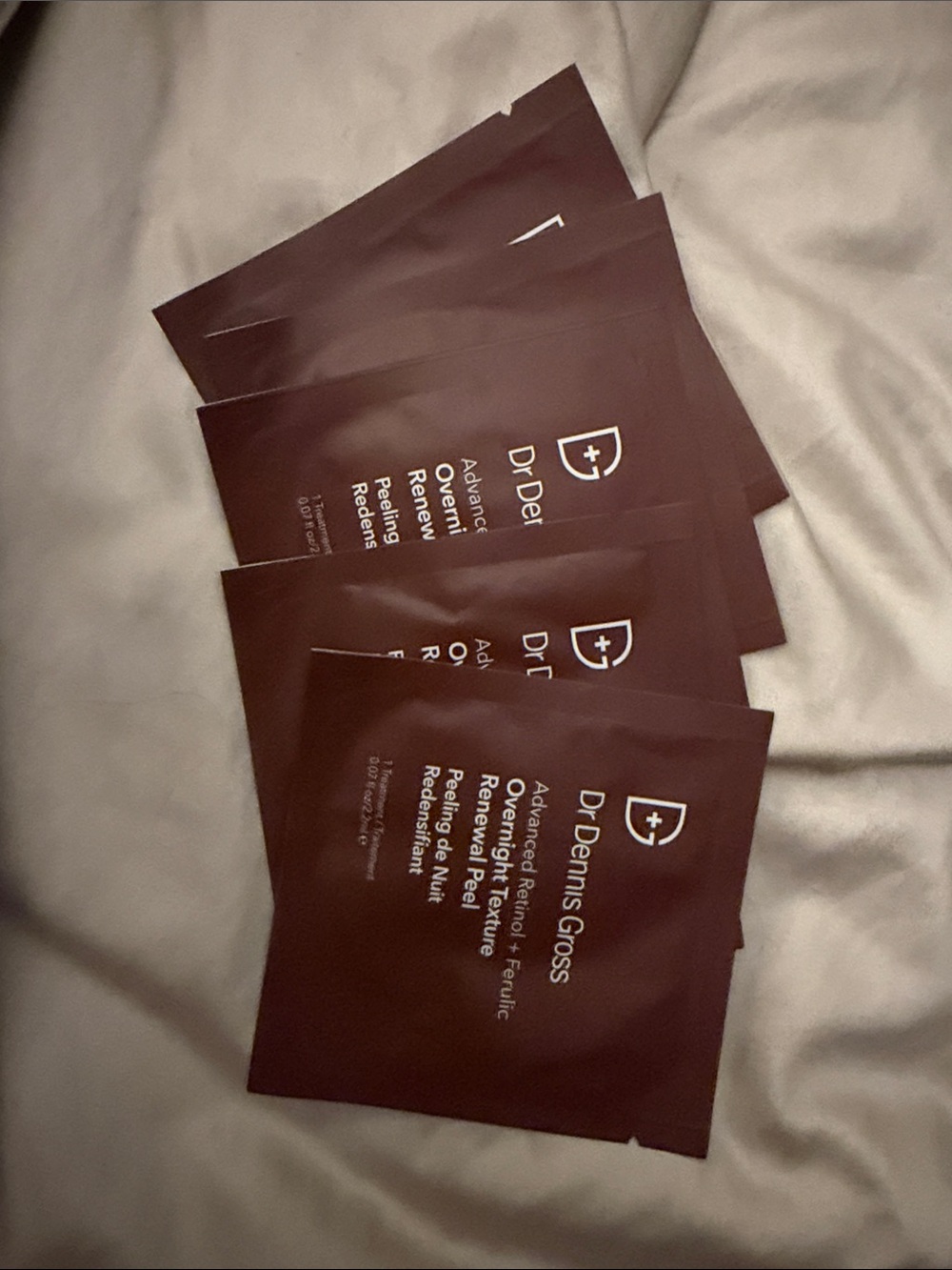 Dr. Dennis Gross Brown Overnight Renewal Peel Sachets - 5 Single-Use Exfoliant